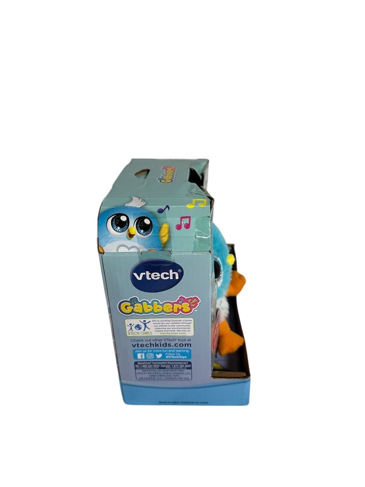 🐦💬 VTech Gabbers Blue Bird • Talking, Chirping, Repeating Shoulder Buddy • NEW