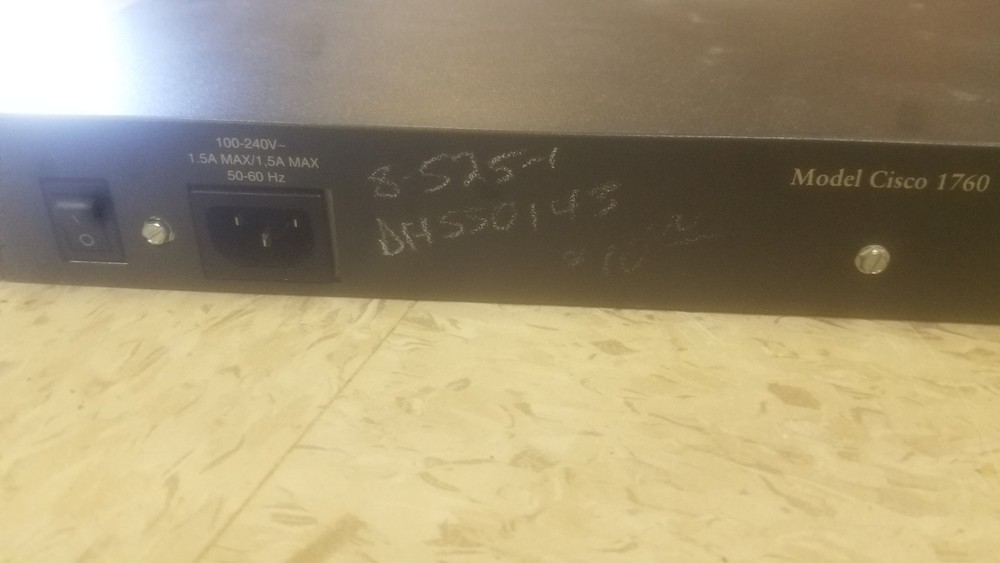 Cisco Systems 1760 Cisco 1700 Series Modular Access Network Router Switch