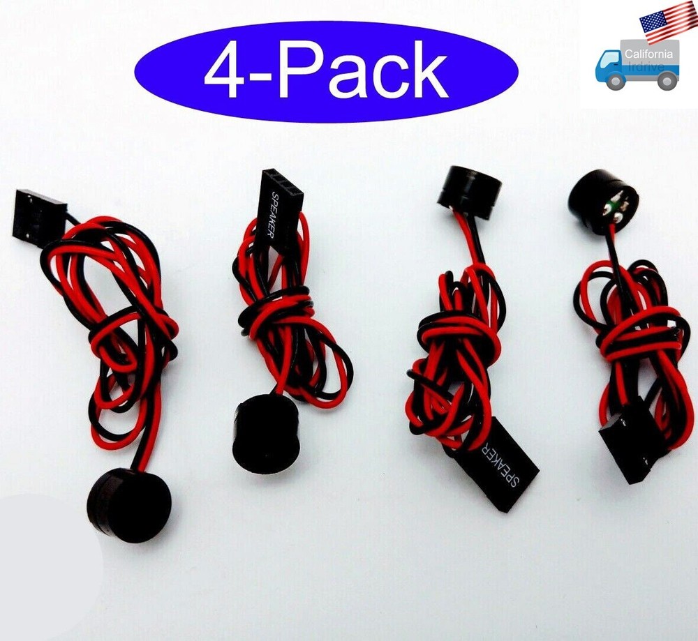 4-Pack Desktop PC Motherboard Case BIOS Alarm Internal Diagnostic Buzzer Speaker