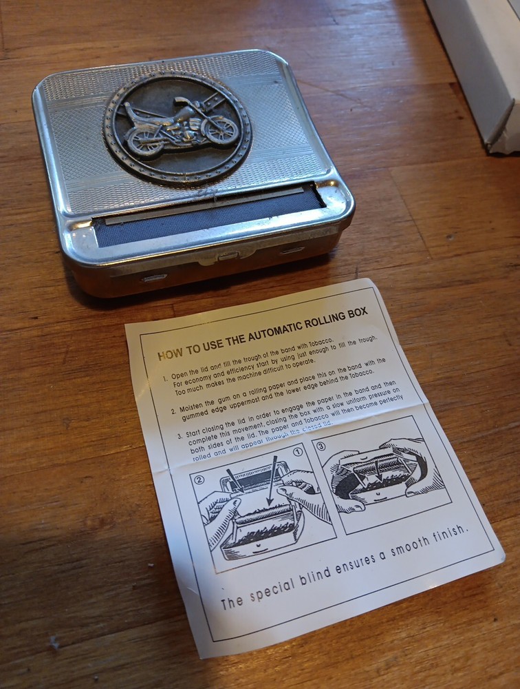 AUTO matic Harley Davidson CIGARETTE ROLLING BOX