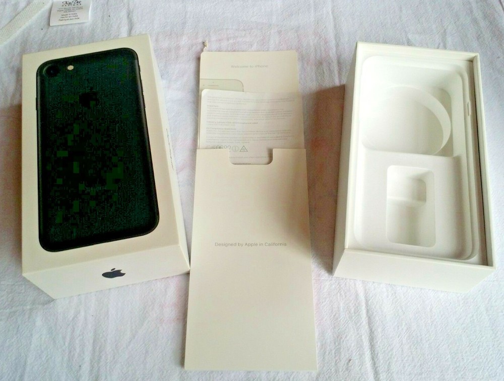 APPLE IPHONE 7 256GB **BOX ONLY** Includes PAPERS ~ FREE SHIP!