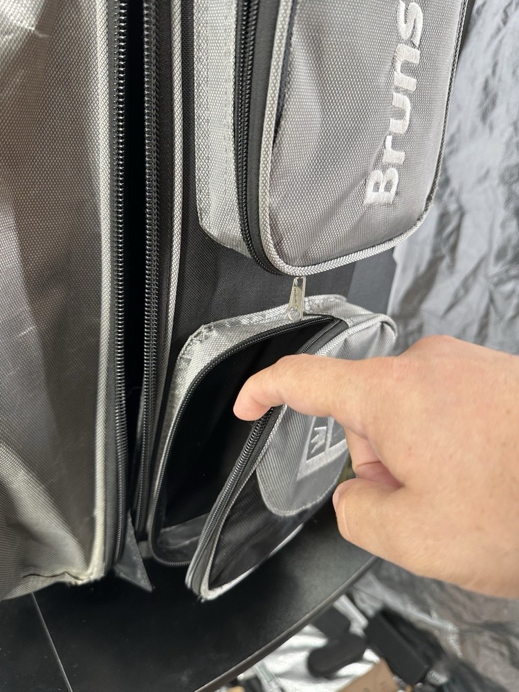 Brunswick Flash X Triple Roller Bowling Bag - Silver (preowned)