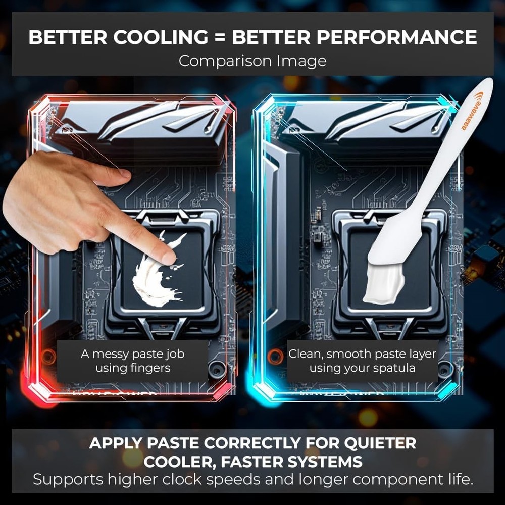 Efficient Thermal Paste Spreader for Enhanced Device Lifespan - Easily Apply