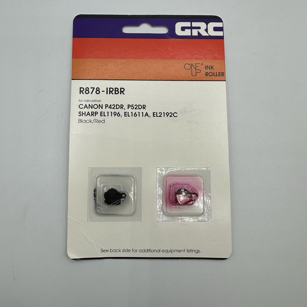 GRC R878-IRBR Black and Red Ink Rollers