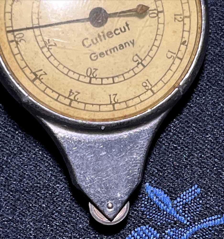 Cutiecut Germany Compass & Nautical Miles Measuring Device & Leather Case