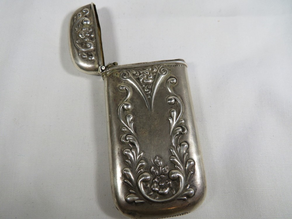 Antique Sterling Silver Victorian Match Case/Vesta Case