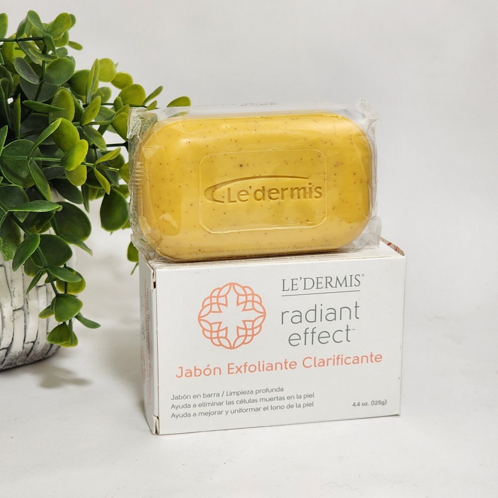 Ledermis Radiant Effect Clarifying Exfoliating Soap Jabon Exfoliante Clarificant