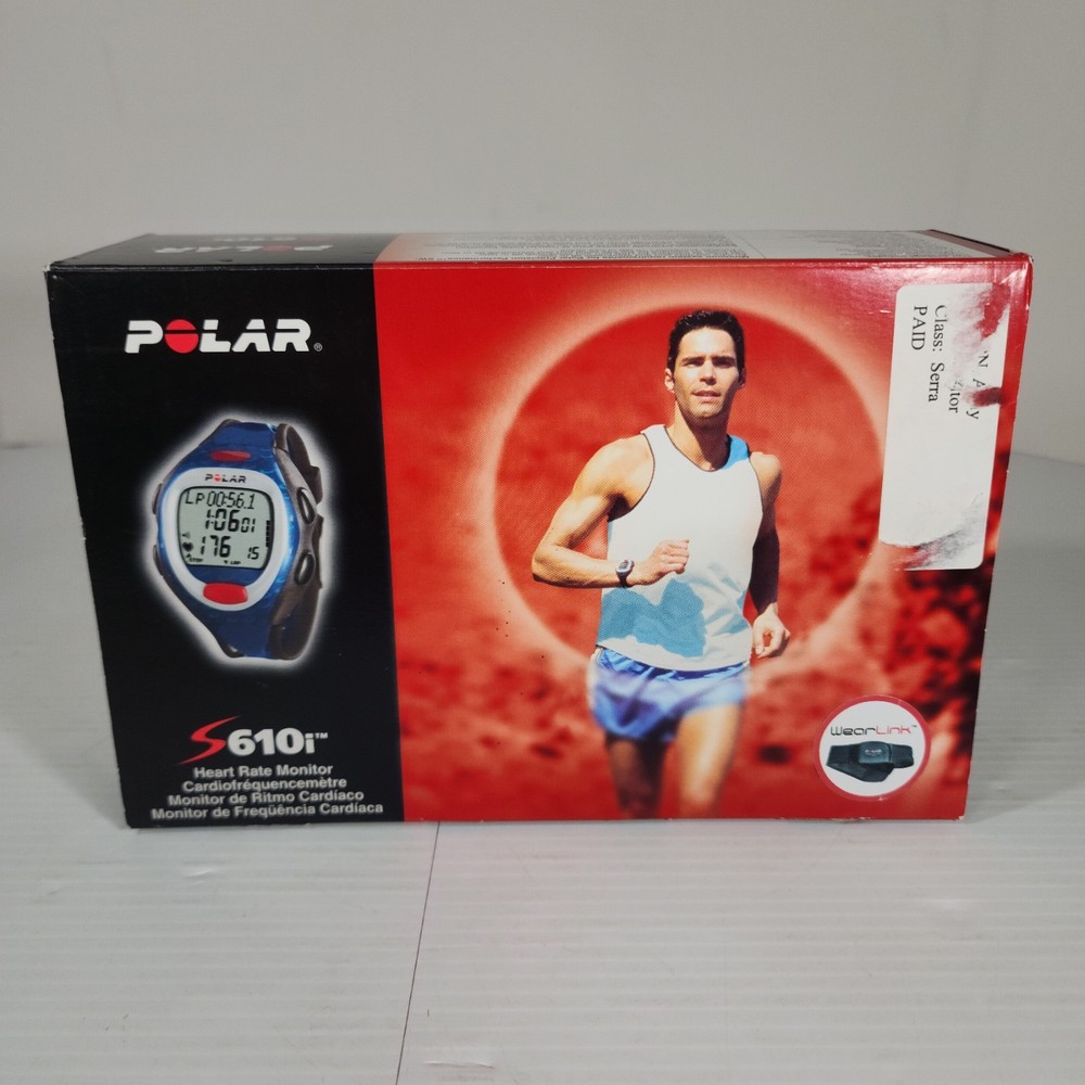 Polar S610i Watch and T61 Coded Chest Strap Bundle NEEDS BATTERIES