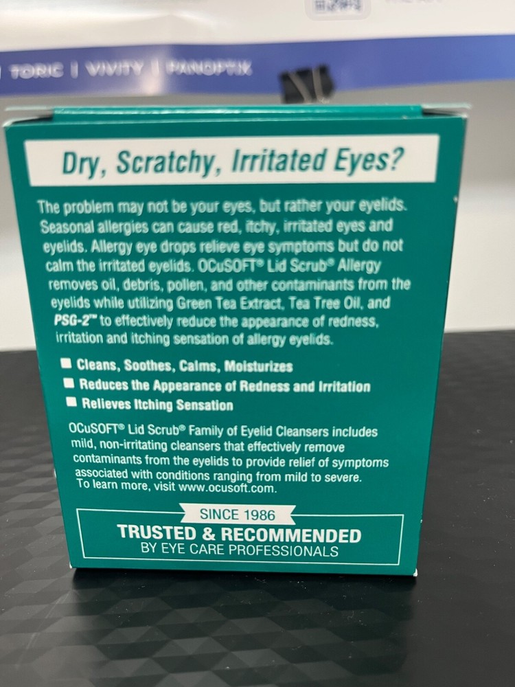 Ocusoft Lid Scrub Allergy Eyelid Cleanser 30 Pads