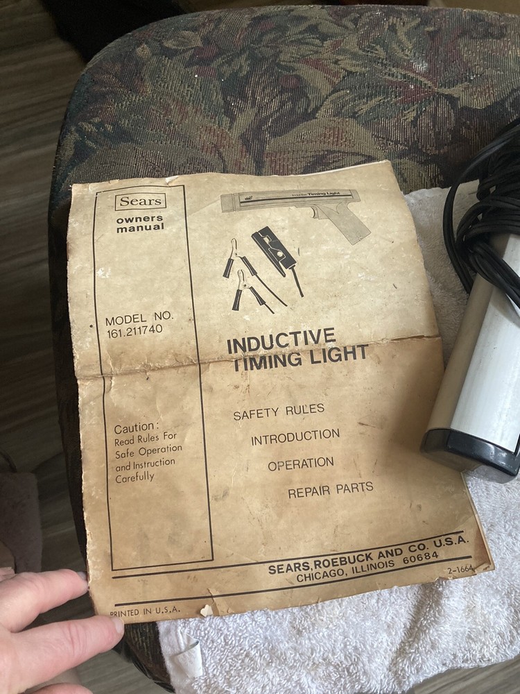 VINTAGE SEARS BRAND TIMING LIGHT GUN UNTESTED