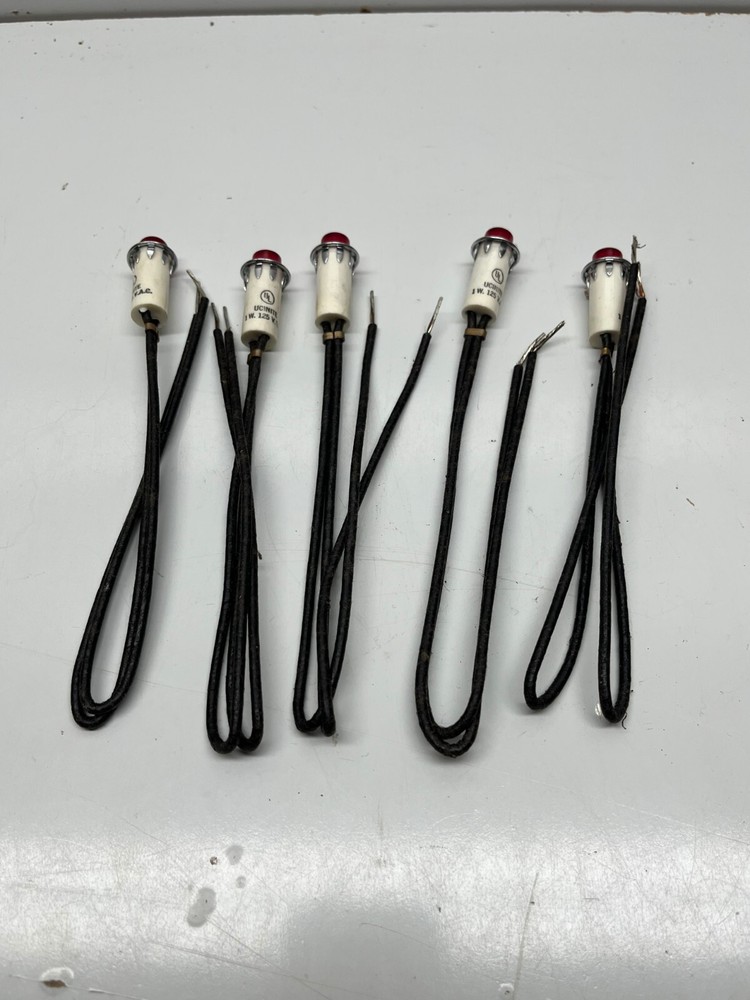 UCINITE neon panel indicator light RED LOT OF 5