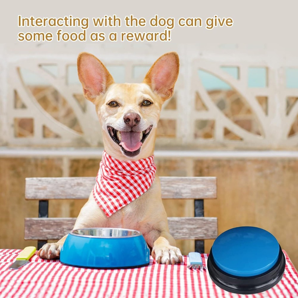Voice Recording Button, Dog Buttons for Communication Pet Training Buzzer, 30...