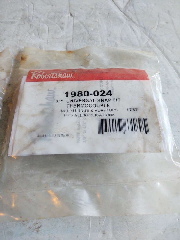 (2) # 1980-024 / 24" UNIVERSAL SNAP FIT THERMOCOUPLE.