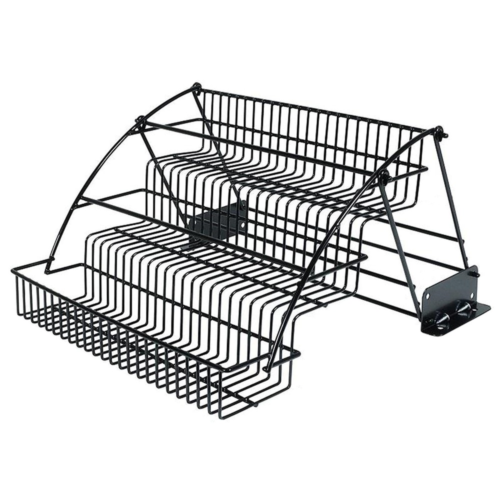 3 Tier Pull down Cabinet Spice Rack Organizer,Metal Storage Shelf for Kitchen