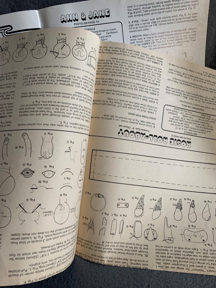Sock Toys & Dolls Sewing Pattern Book Fun Crafts 16 Projects Full-Size Patterns