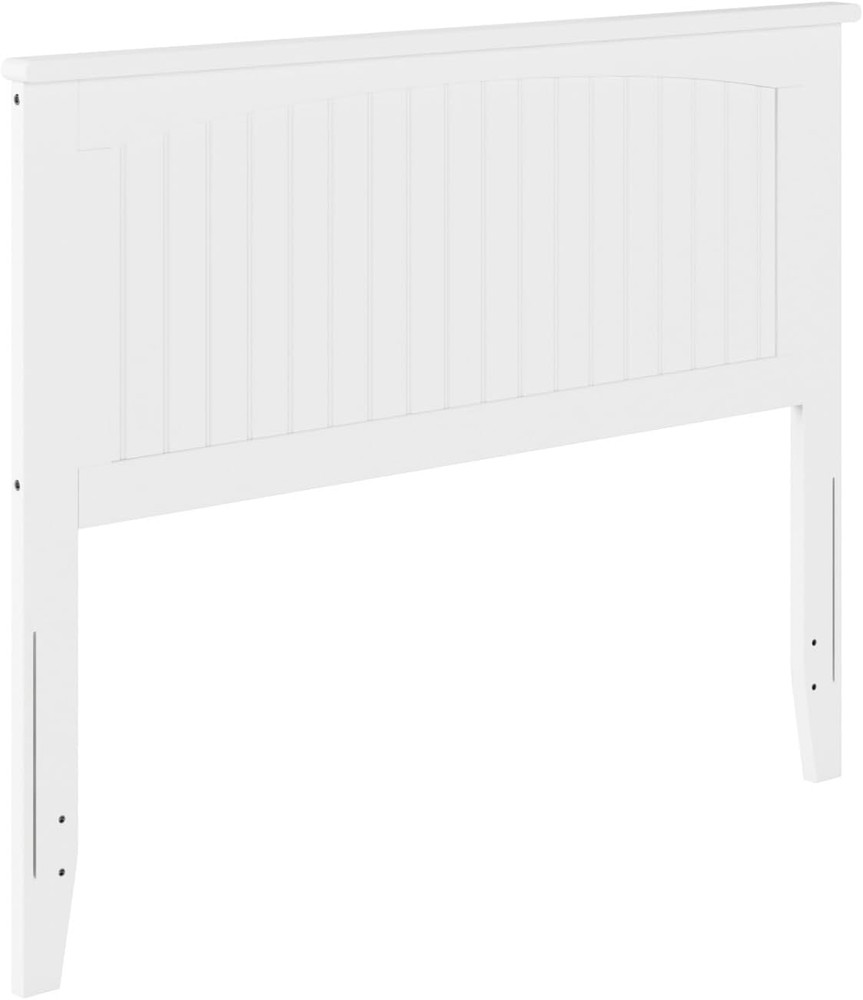 Elegant White Solid Wood Nantucket Full Headboard for Timeless Style