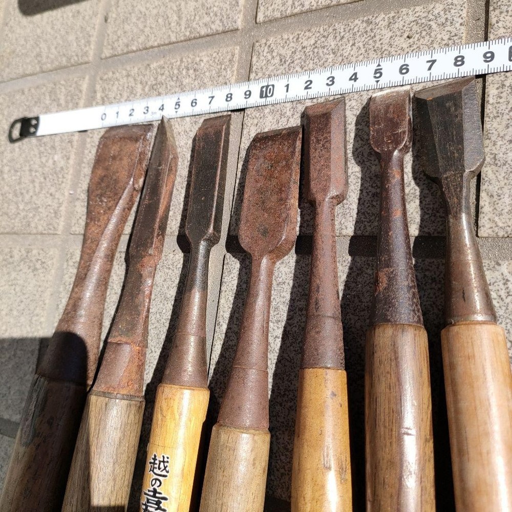 Vintage Japanese Chisel Set Tool Carpentry