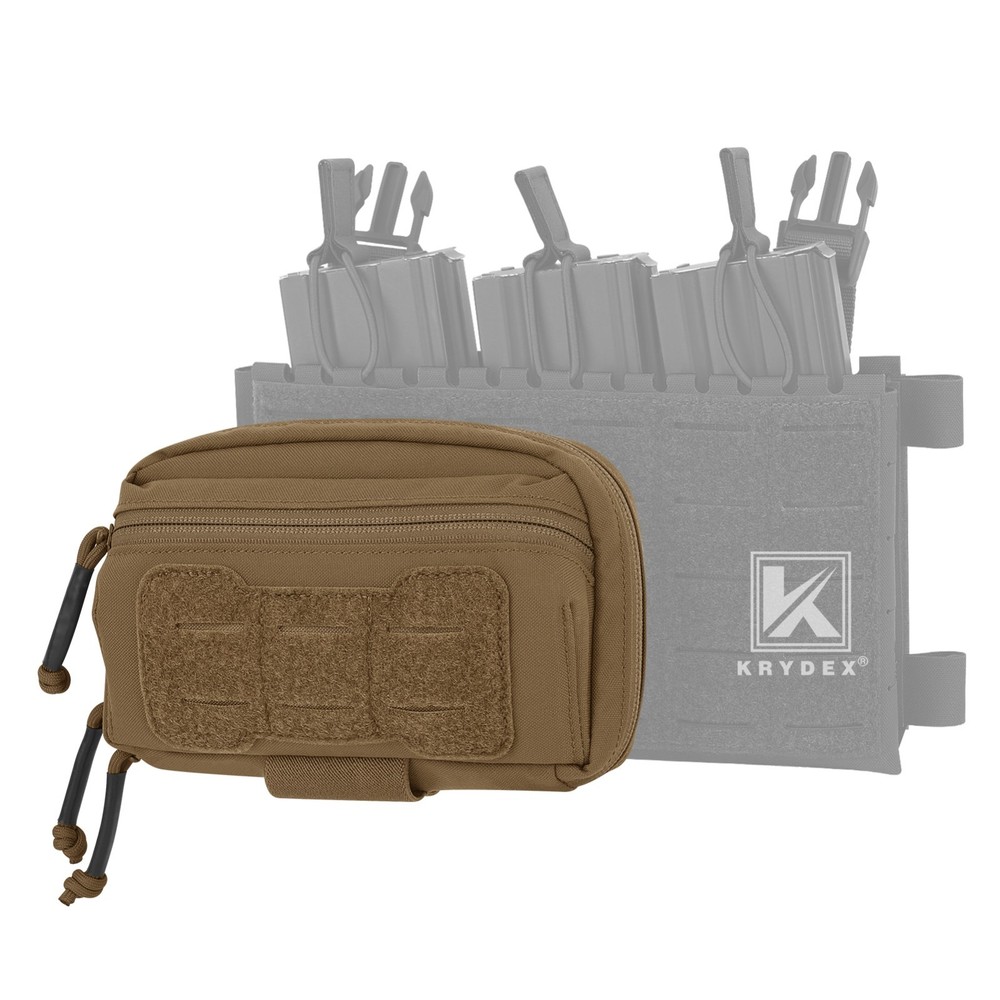 KRYDEX Tactical Modular Utility GP Pouch MOLLE Back Front Pocket Panel Small CB