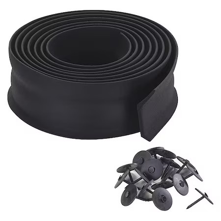 Basemount Over Door Seal, 100 Ft., Black,  2Rru2