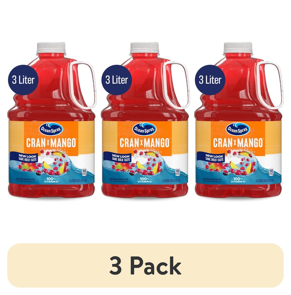 (3 pack) Cran-Mango™ Cranberry Mango Juice Drink, 101.4 fl oz Bottle
