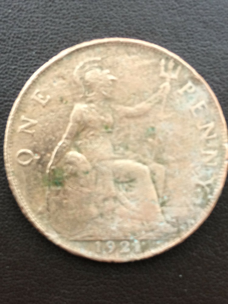 Vintage one penny coins