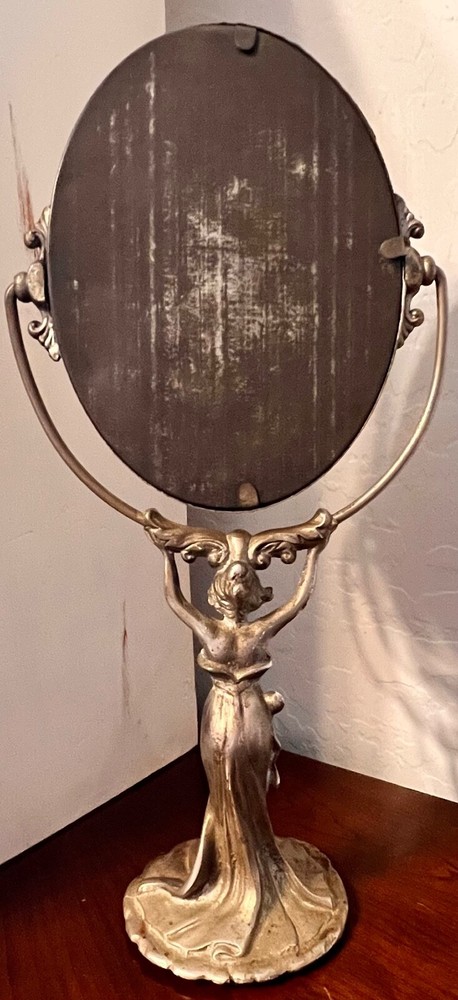 VTG Art Nouveau Tabletop Vanity Mirror
