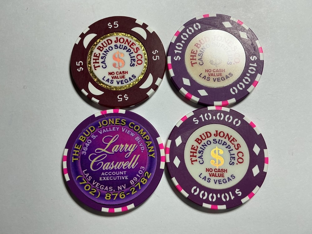 Four Bud Jones sample chips - #5