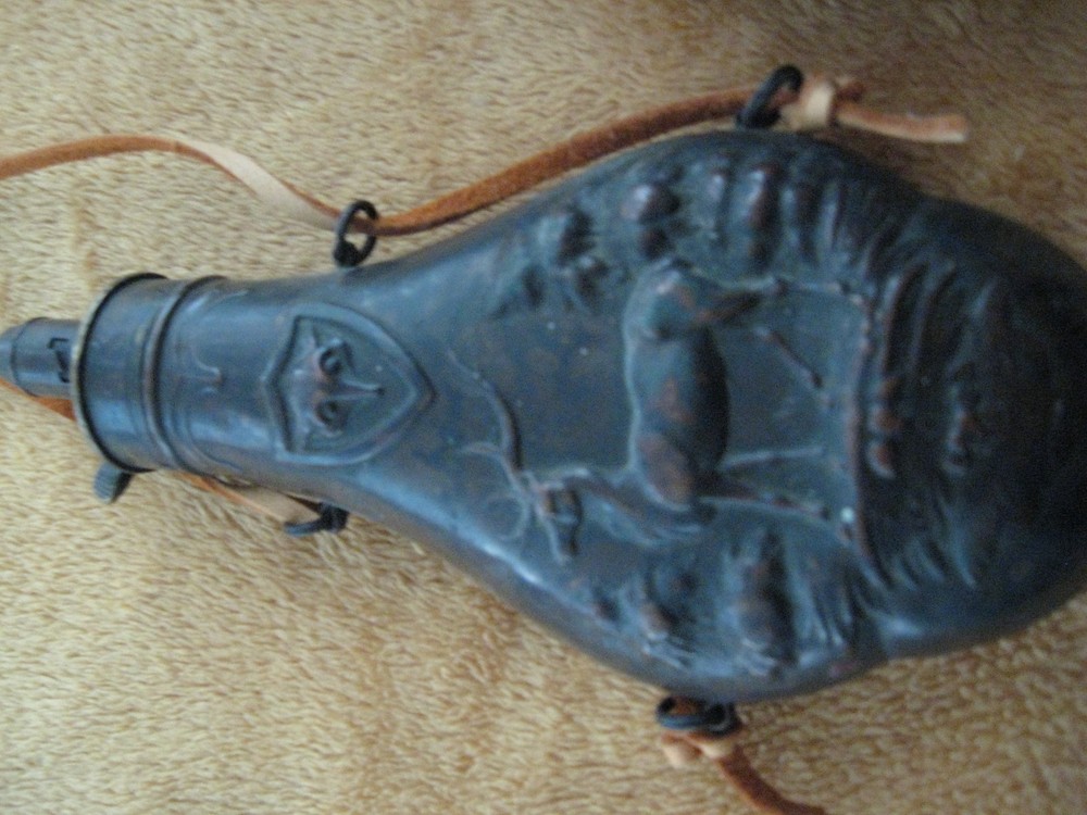 Antique powder flasks