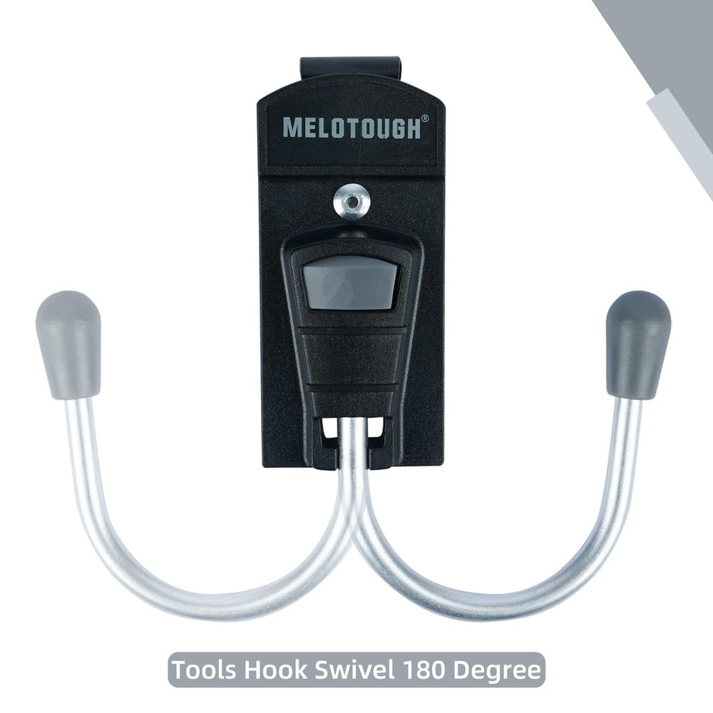 Tool Belt Hook Tool Holster Cordless Drill Holster Hook (Grey 2pcs)