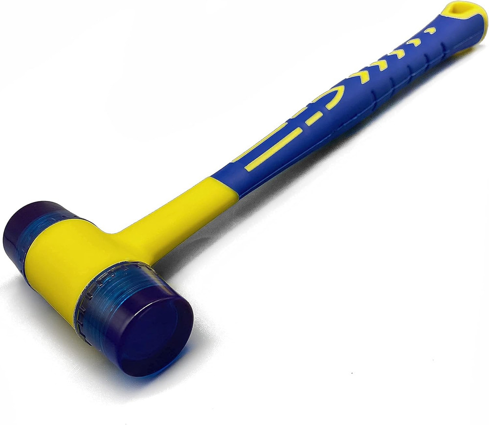 Rubber Mallet, Small Mallet Hammer, Double-Faced Soft Mallet with Ergonomic Shap