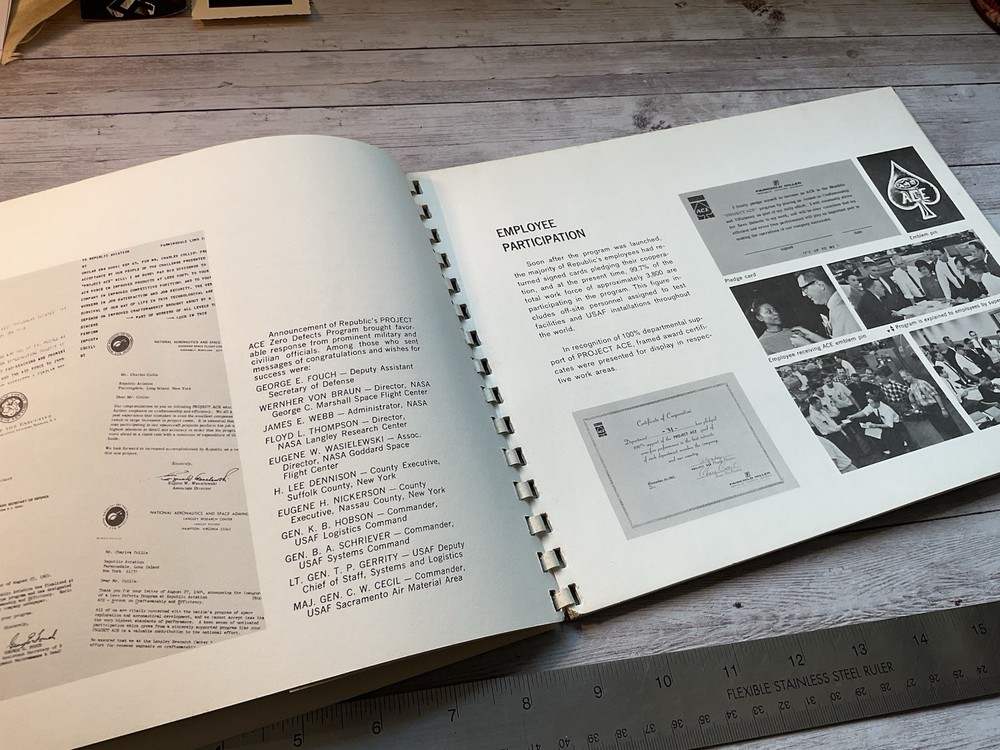 ORIGINAL C.1966 REPUBLIC AVIATION PROJECT ACE PUBLICATION