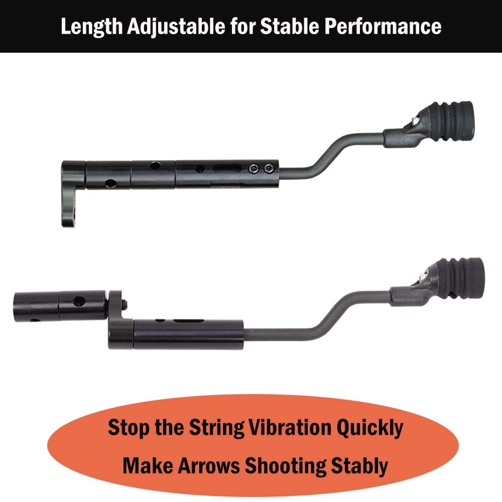 ZSHJGJR String Stop Bracket Decelerator Rod String Vibration Balance Bowstring