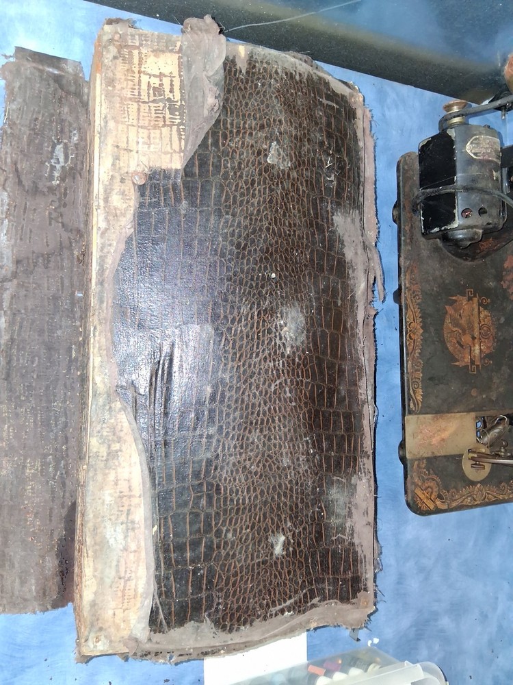 Old Singer Sewing Machine With Box