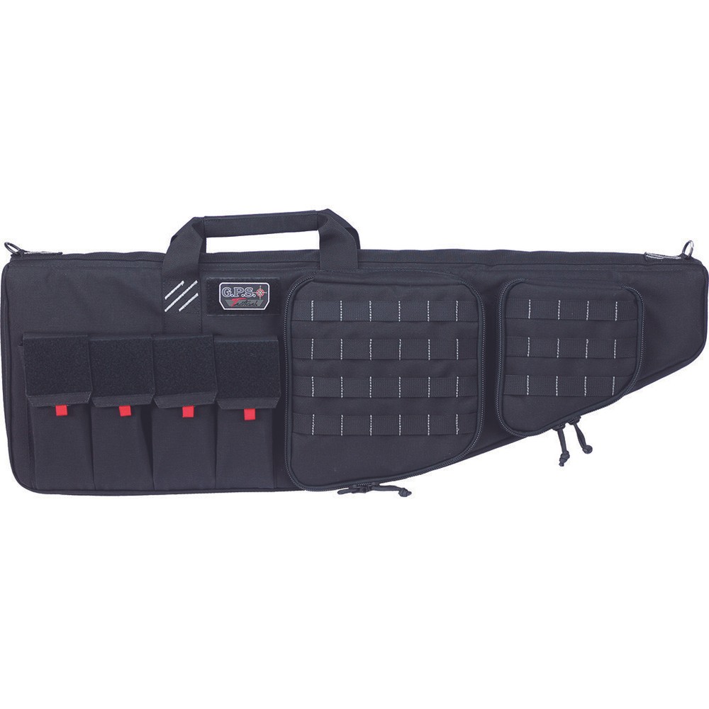 GPS Tactical Case with External Handgun Case Black 35 in.