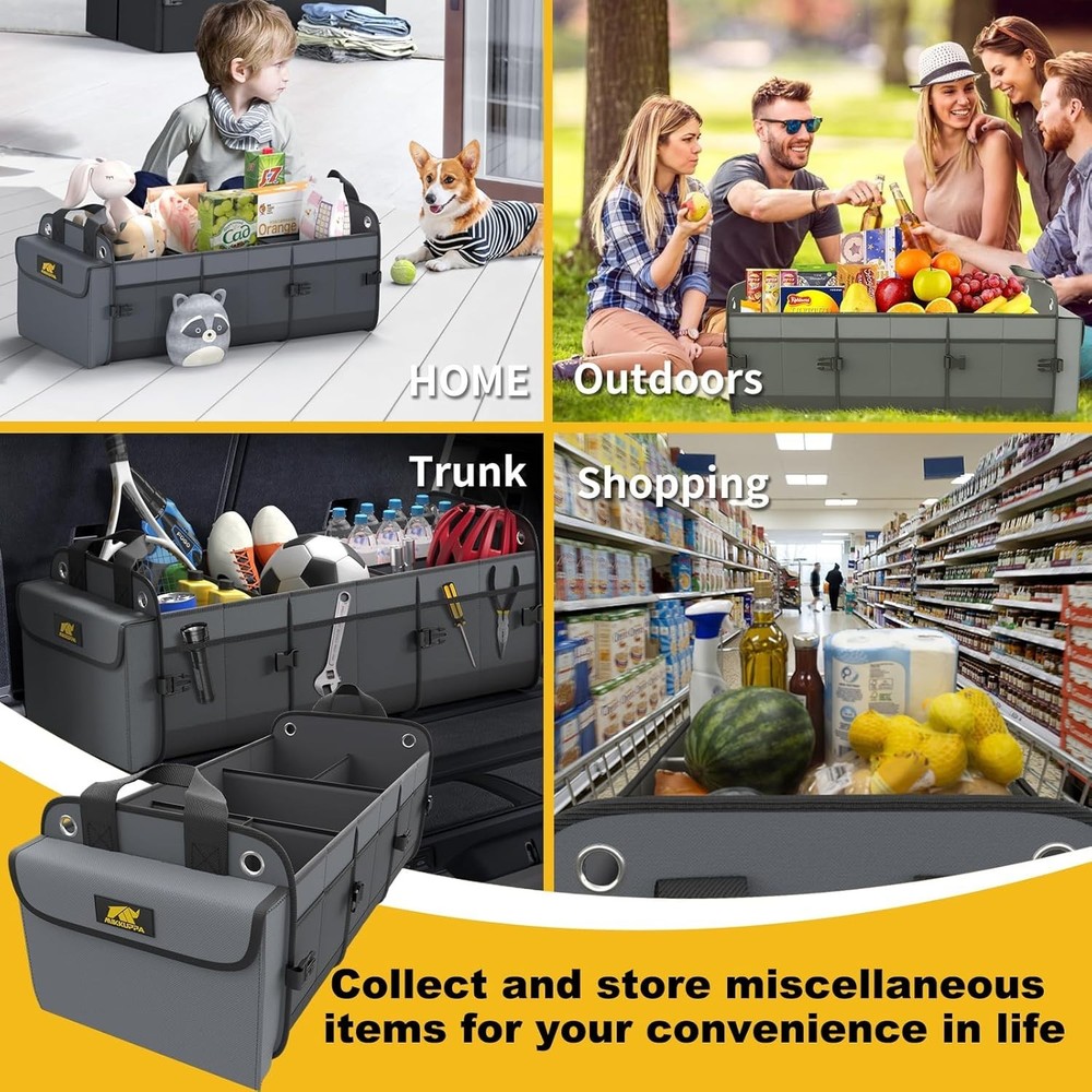 Ultimate 100L Car Trunk Organizer with Cooler - Oxford Material Storage Solution
