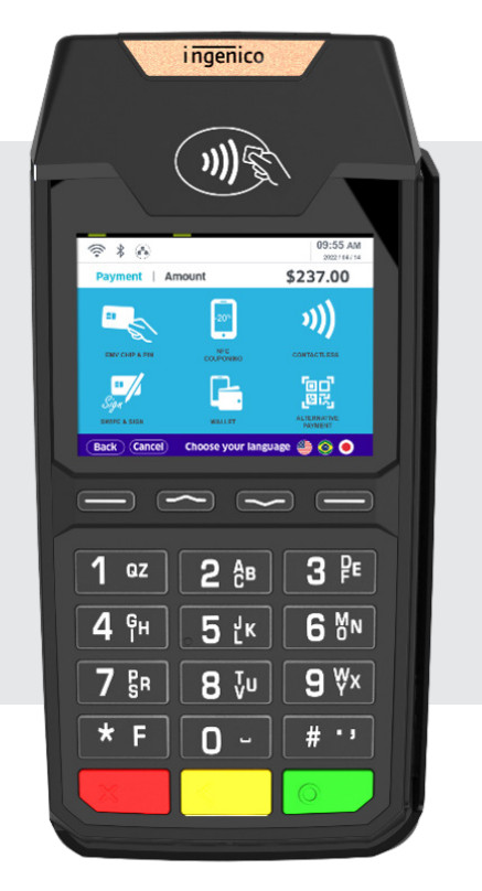 Ingenico Lane/3600 Fast, secure and compact PIN Pad solution - LAN360-USSCN25A