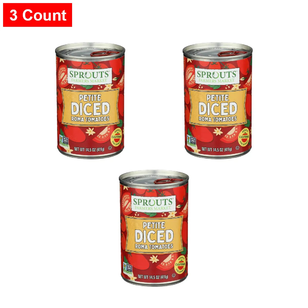 Sprouts Petite Diced Tomatoes 14.5 oz  - 3 Count