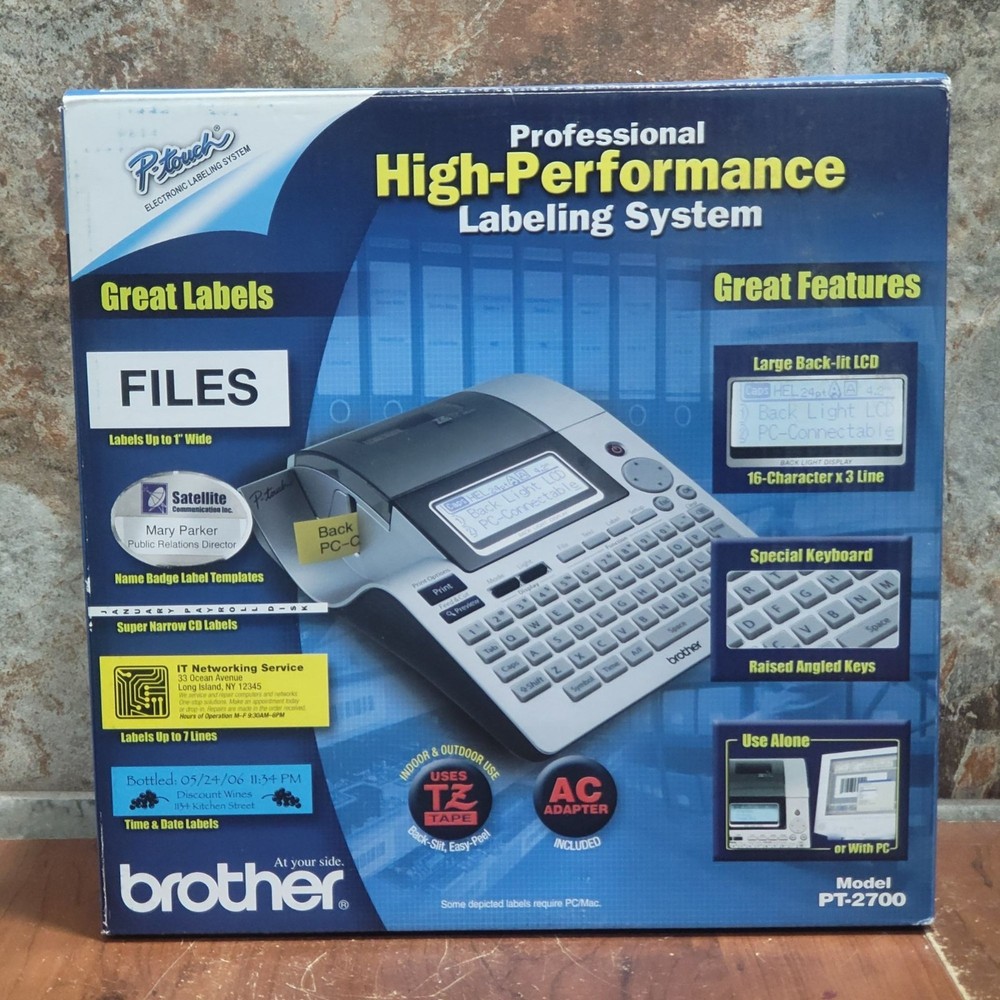 Brother PT 2700 Desktop Labeling System