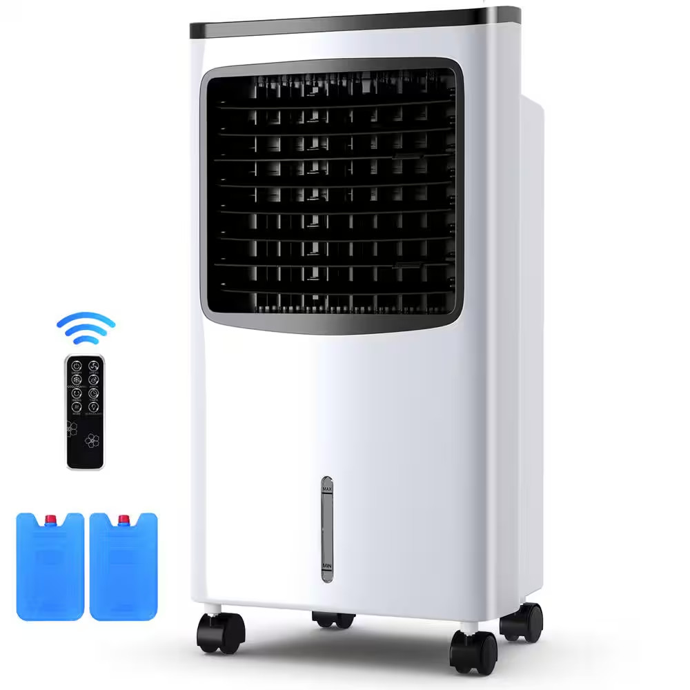 Portable Air Conditioner Evaporative Cooler Fan with 3-Modes and Speeds Home Off