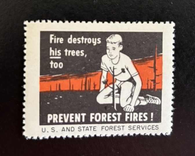 Vintage Prevent Forest Fires Sticker