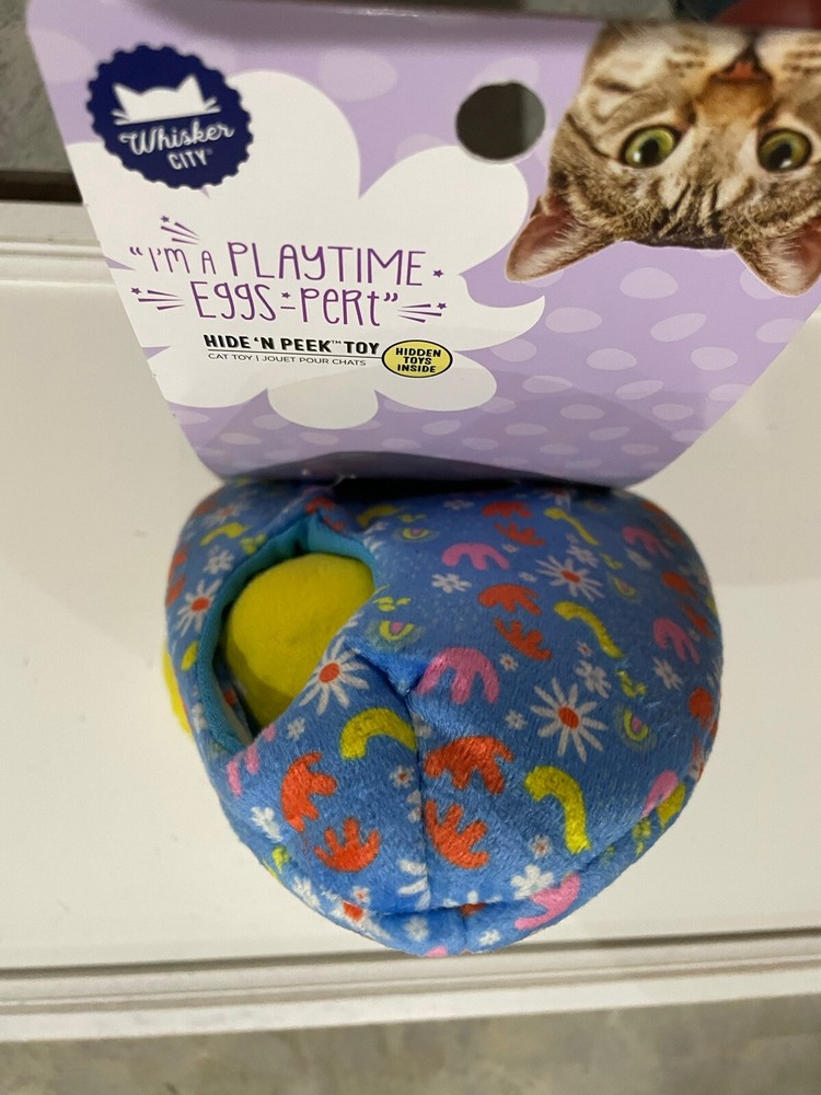 Whisker City Hide N’ Peek Toy Easter Egg Shell Burrowing Toy