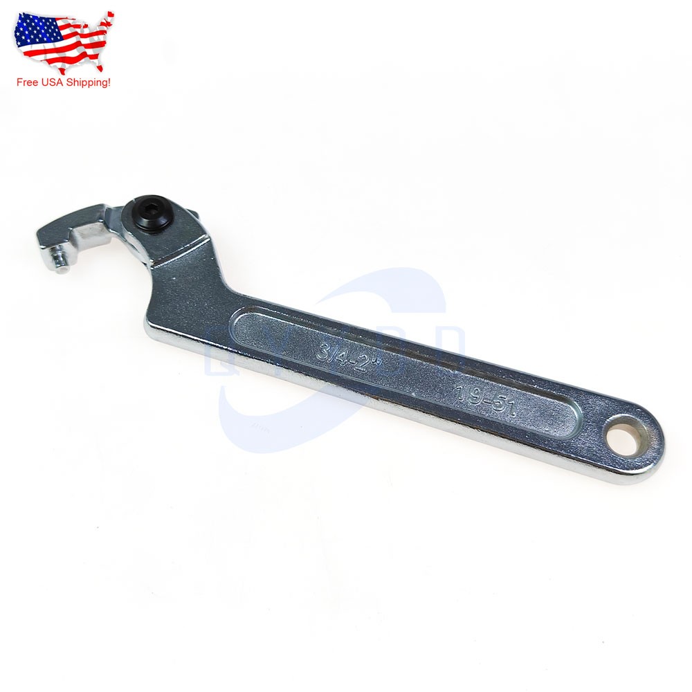 ADJUSTABLE MOTORCYCLE ATV TOOL SHOCK ABSORBER C CLAMP SPANNER HOOK WRENCH