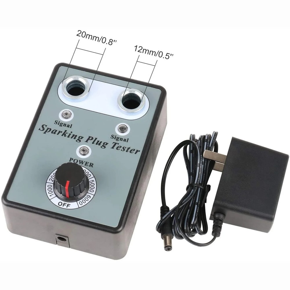 Spark Plug Tester Dual Hole Diagnostic Tool Car Gasoline Ignition Analyzer