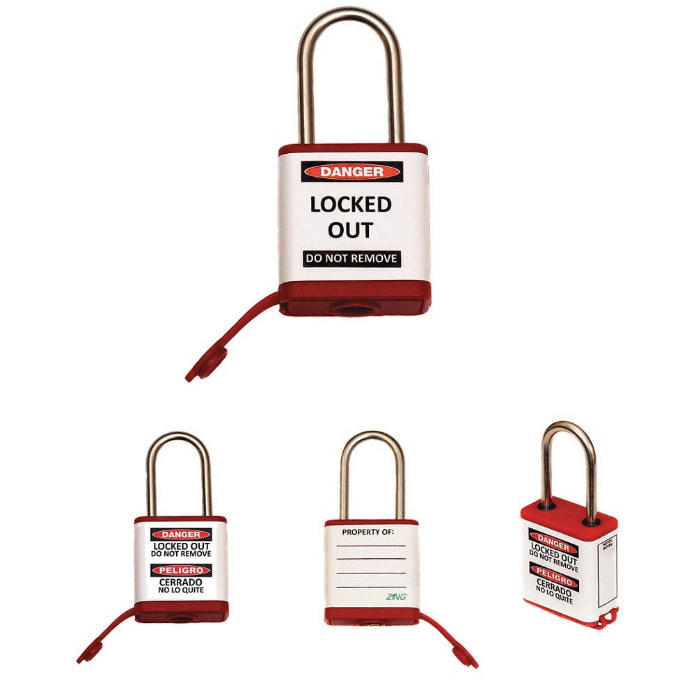 ZING Lockout Padlock,1-1/2" Shackle Height 55KD29