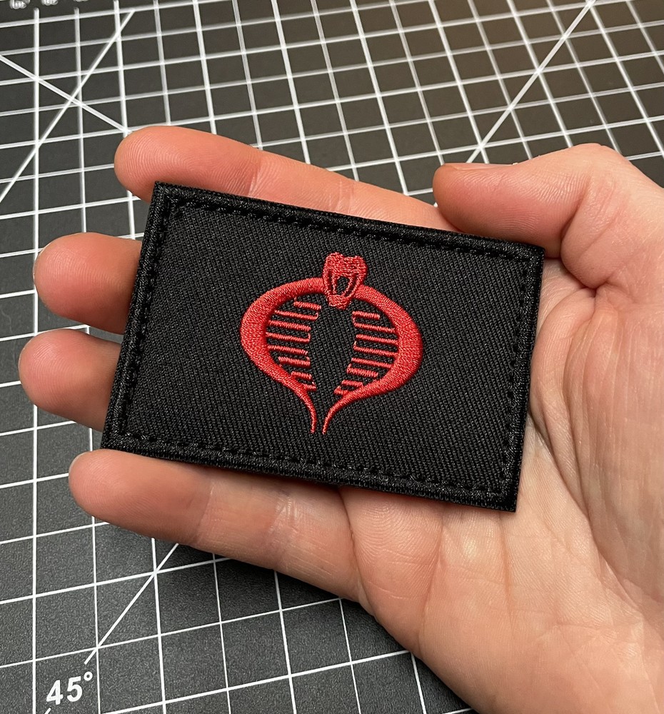 GI JOE COBRA Commander Hasbro Tactical Morale Patch Hook Loop