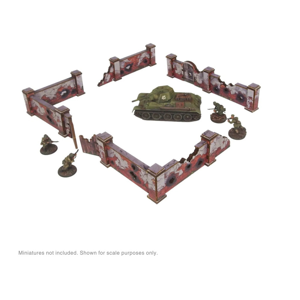 Micro Art Studio WW2 Ostfront Stalingrad: Walls High Prepainted