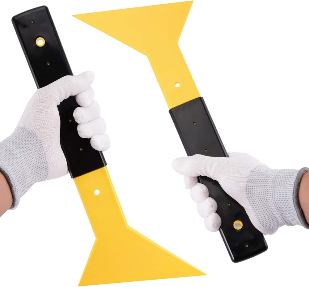 Window Tint Squeee Long Handle Scraper Tool Triangle Slim Foot