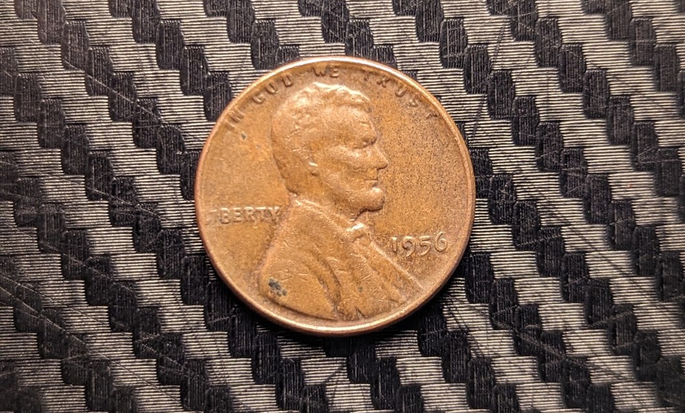 1956 Wheat Penny: "L" Rim Error in "LIBERTY"