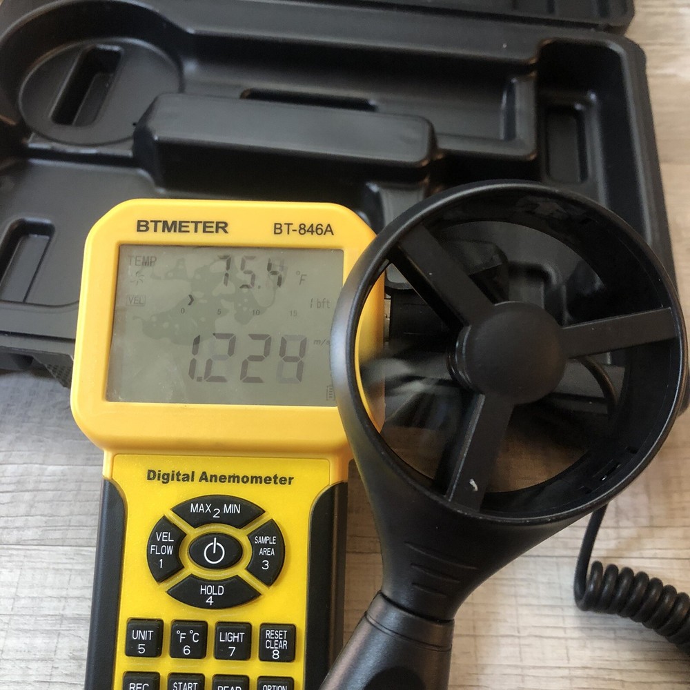 BTMETER Digital Anemometer Model 846A