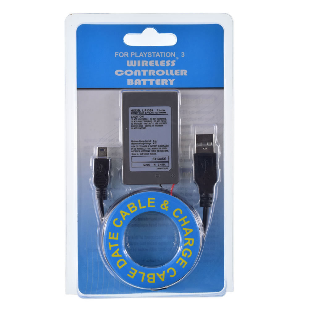 2X Rechargeable Battery for PS3 Playstation 3 Dual Shock 3 Wireless Controllers